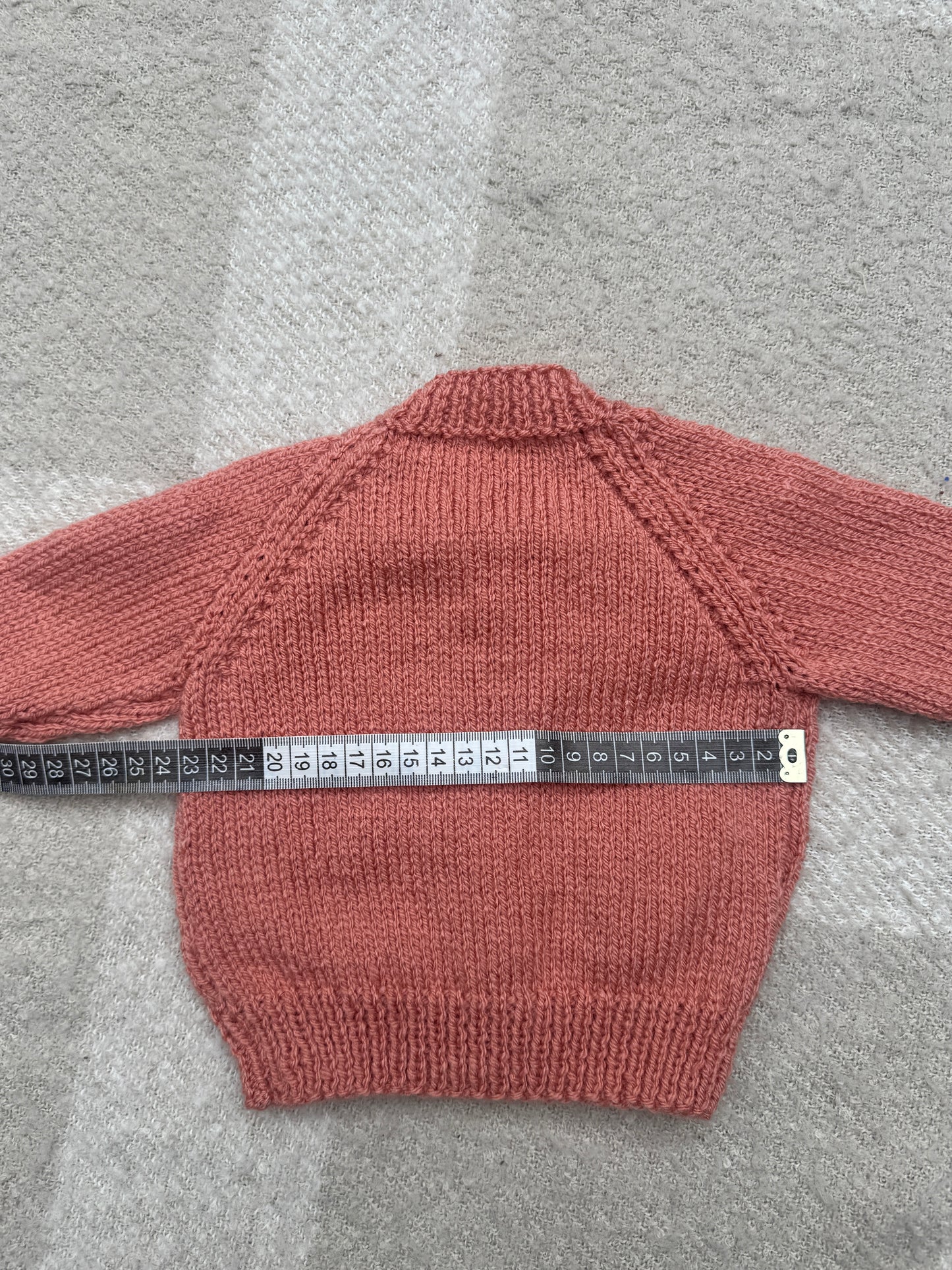 0-3m vintage peach cardigan
