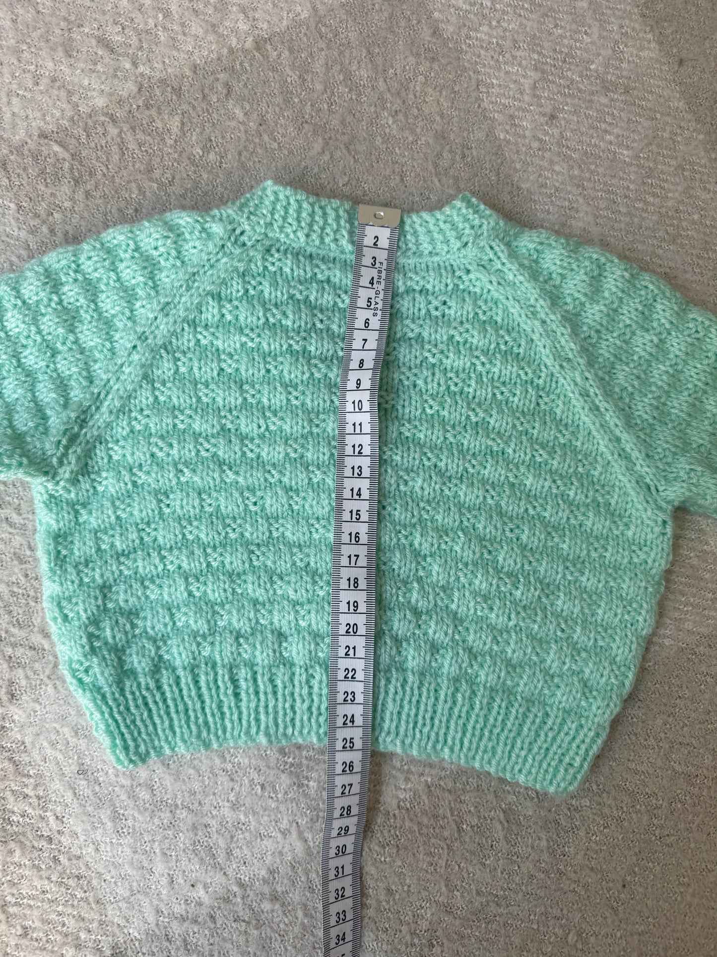 3-6m mint cardigan