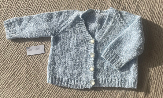 9-12m pale blue cardigan