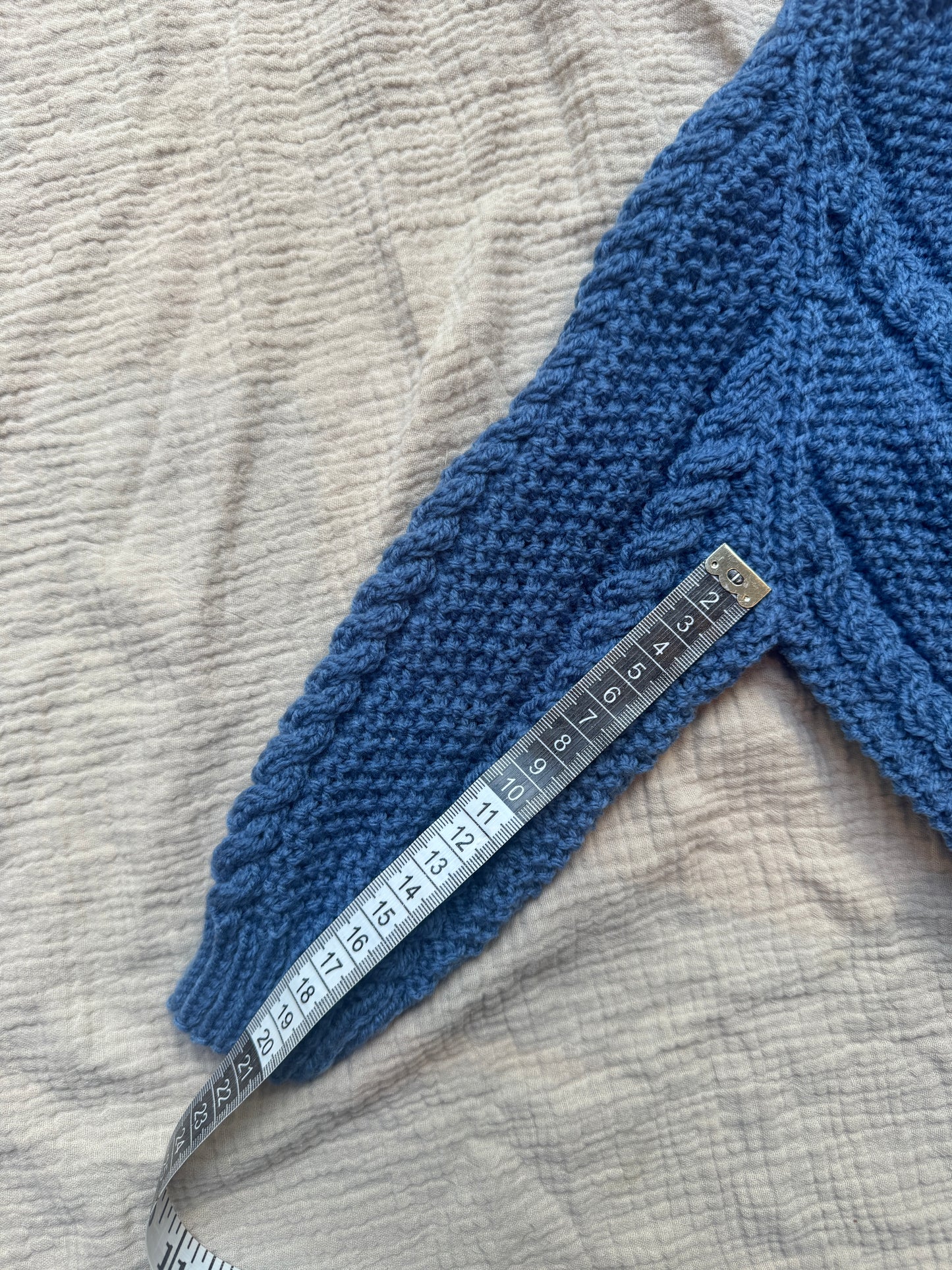 9-12m denim blue jumper