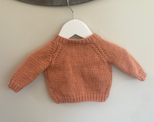 0-3 months antique peach Cardigan