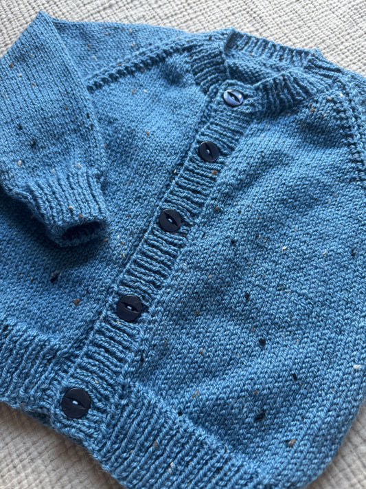 1-2 years blue fleck cardigan