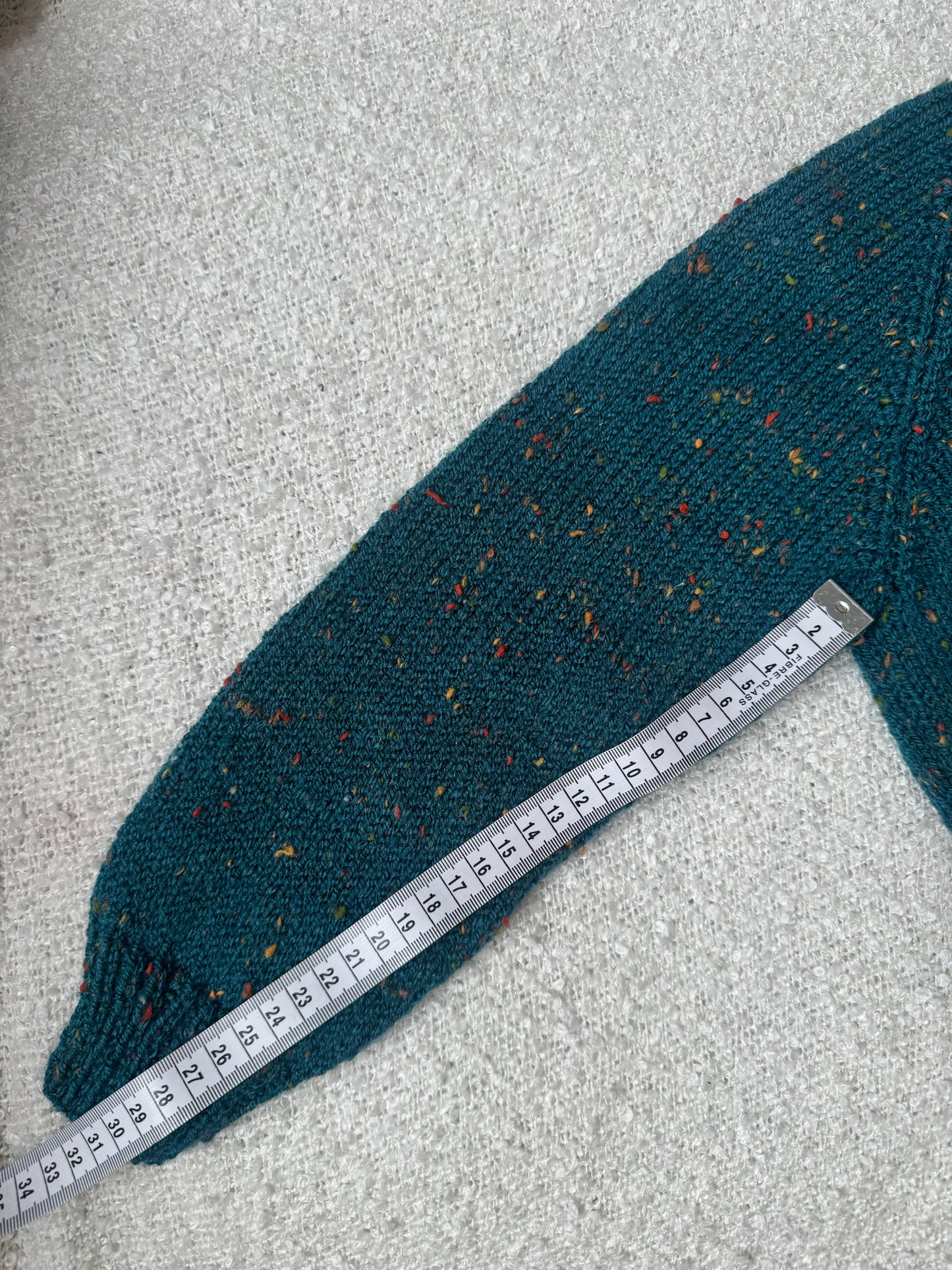 3-4 years teal fleck cardigan