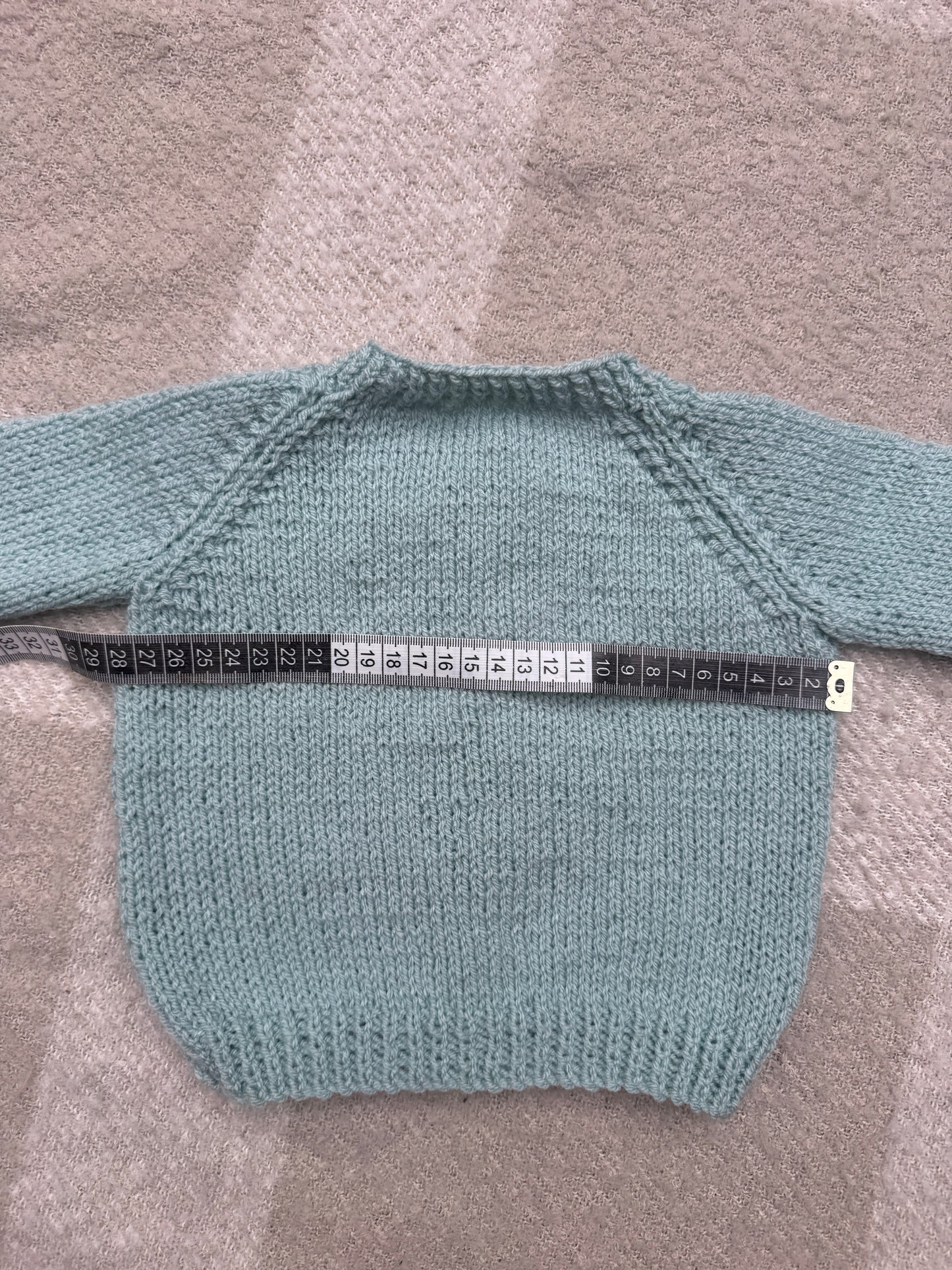 6-12m duck egg blue cardigan