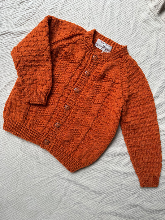 2-4 years copper cardigan