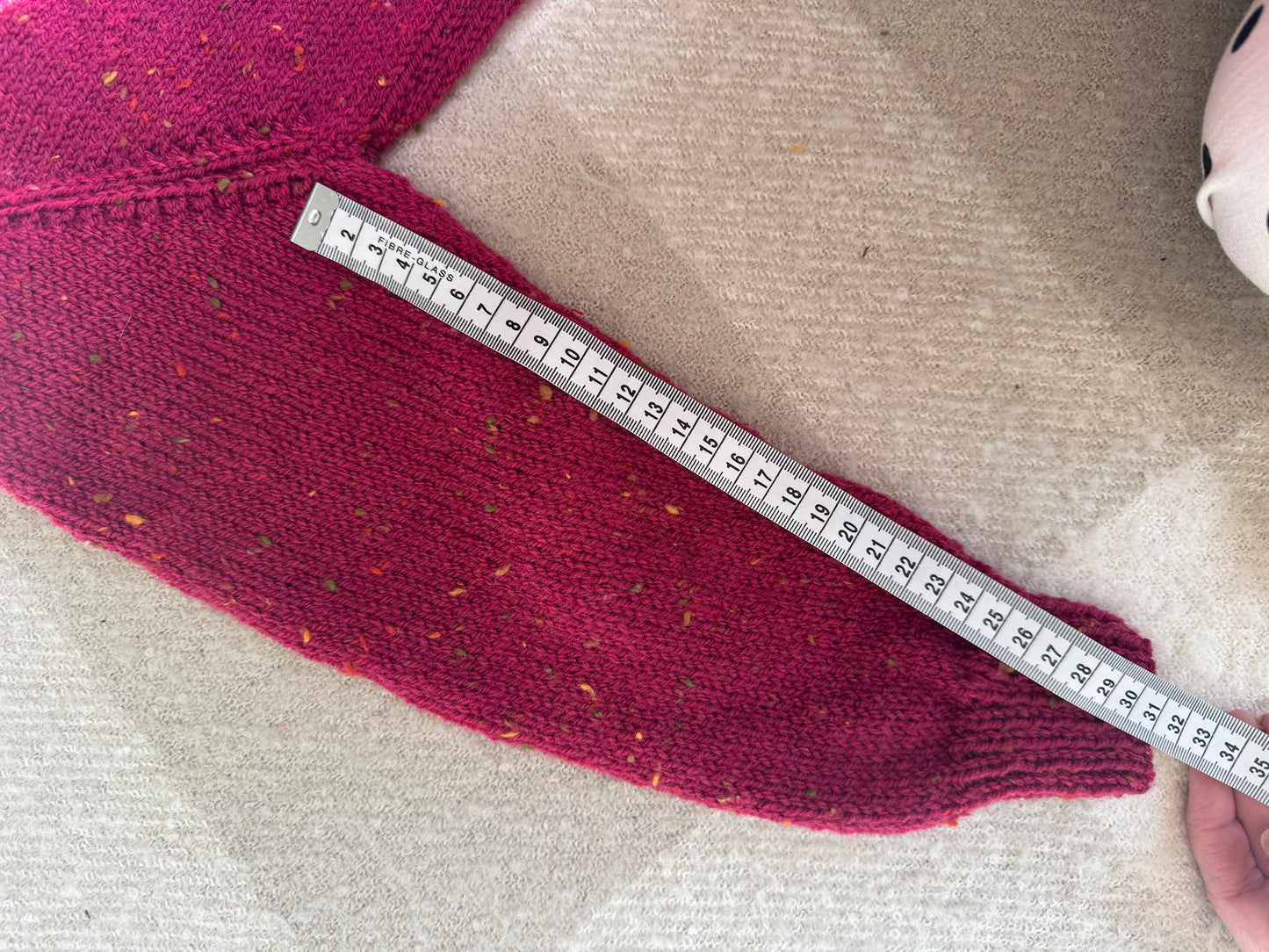 Sale - 3-4 years raspberry fleck cardigan