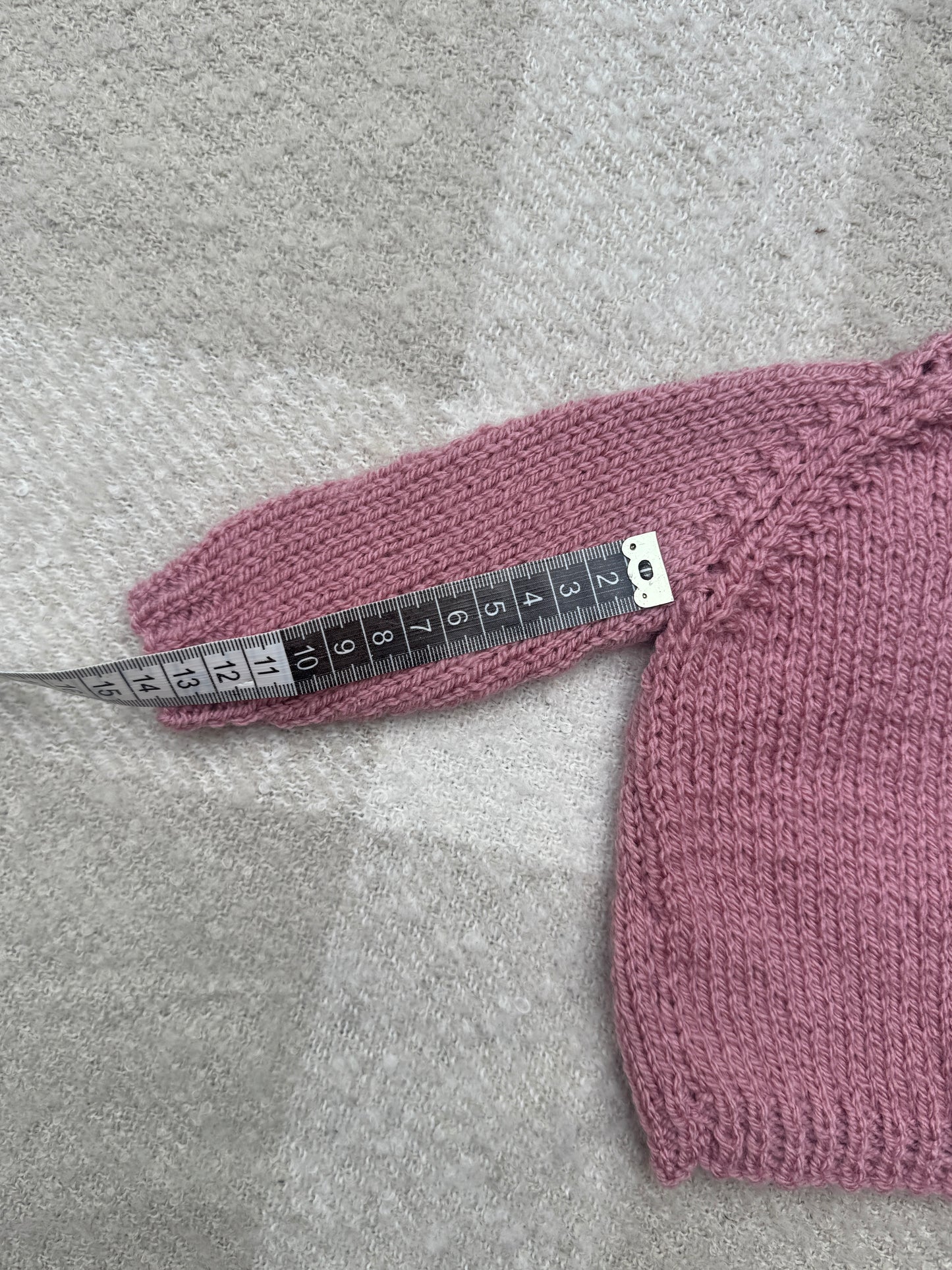 0-3m pale rose cardigan