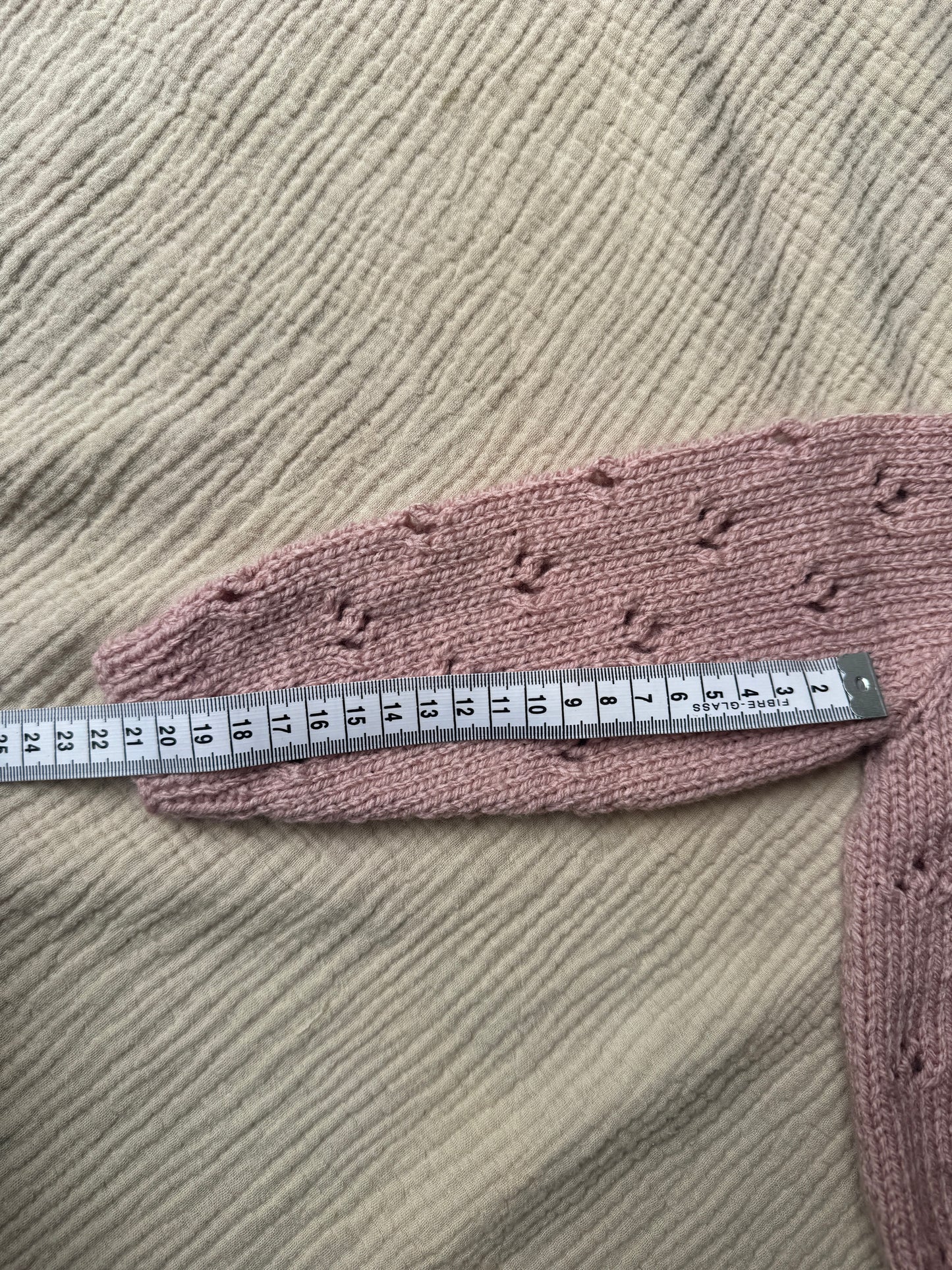 6-12m oyster pink cardigan