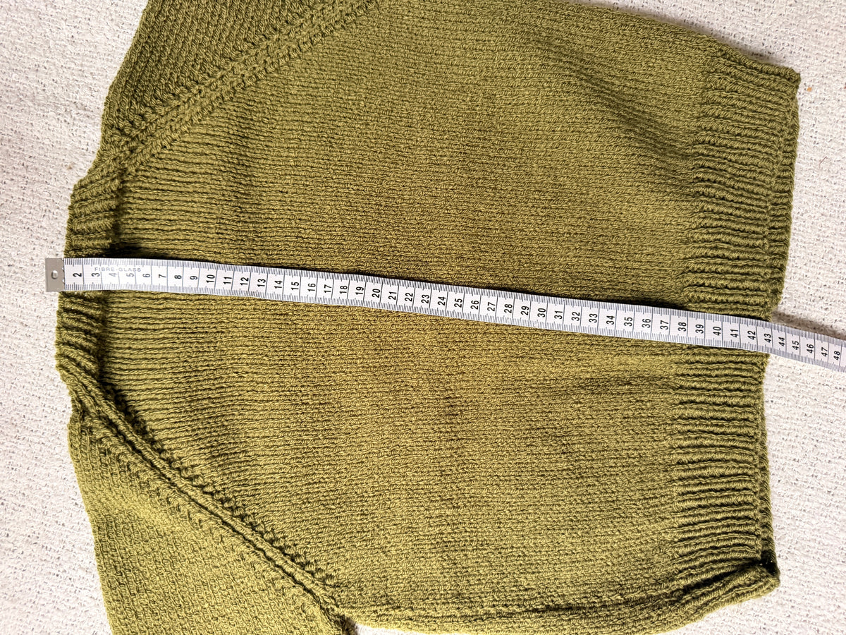 3-4 years moss cardigan