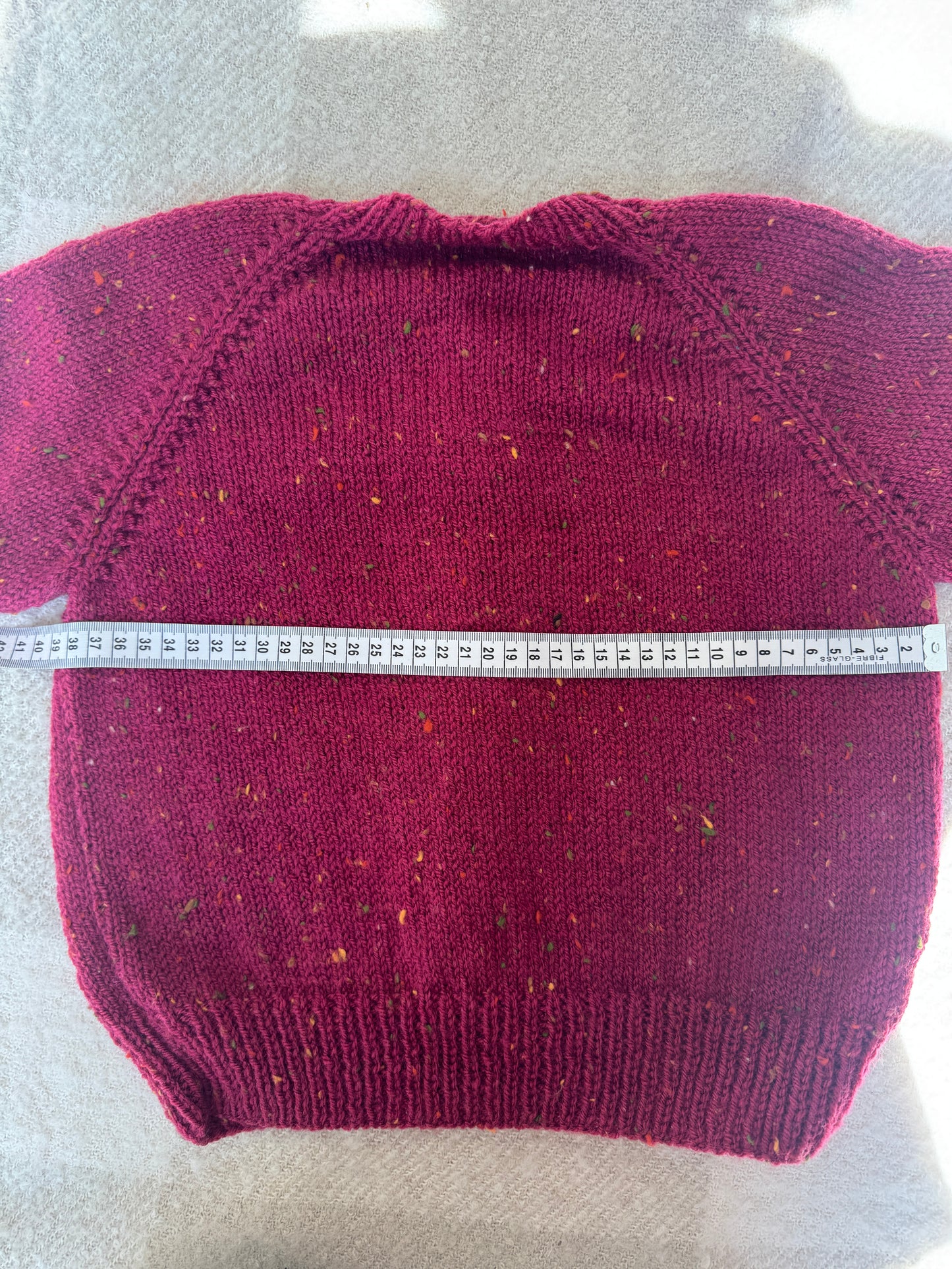 Sale - 3-4 years raspberry fleck cardigan