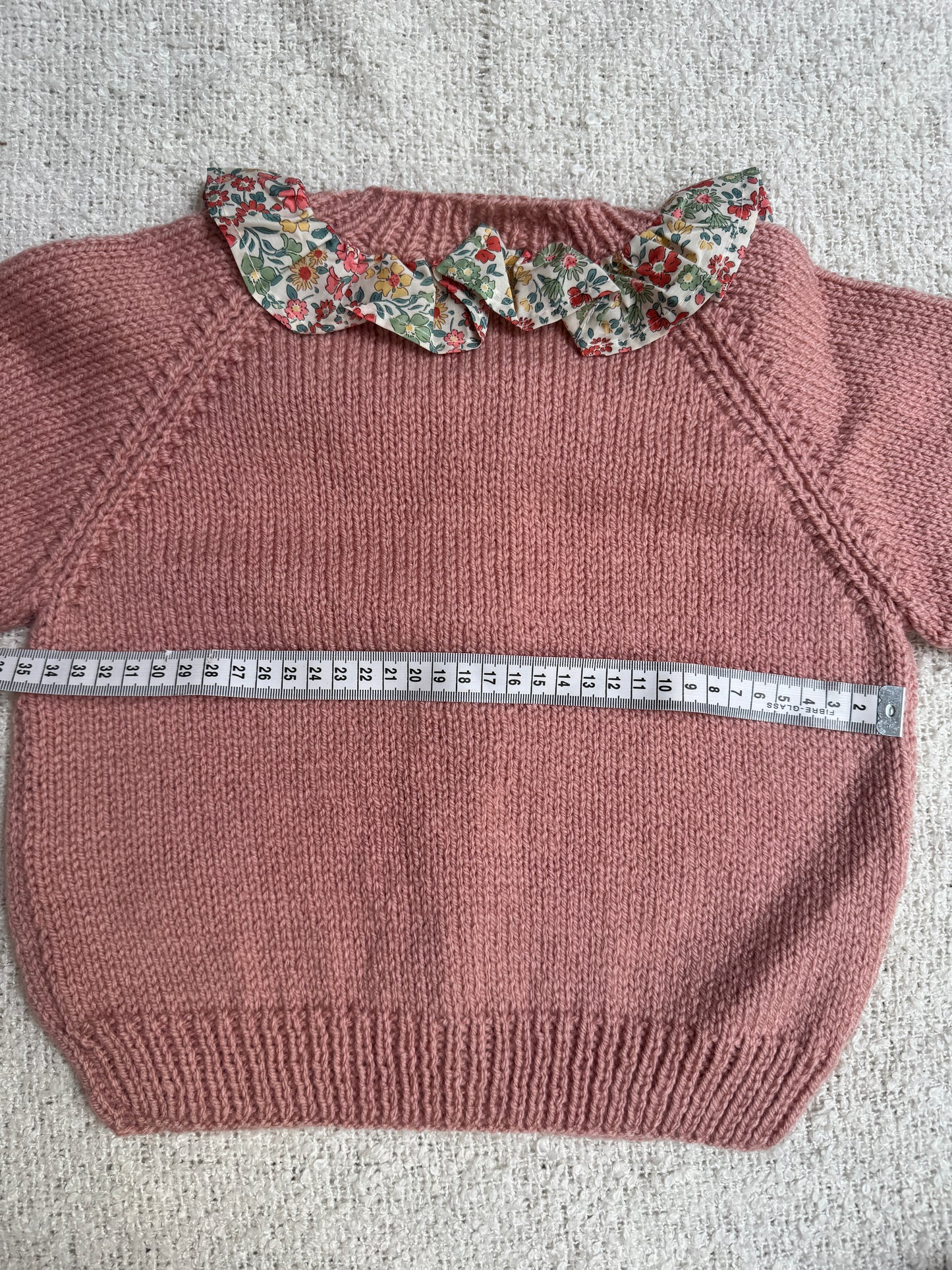 2-3 oyster cardigan with liberty collar