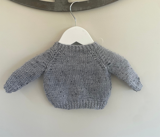 0-3 months grey with flecks Cardigan