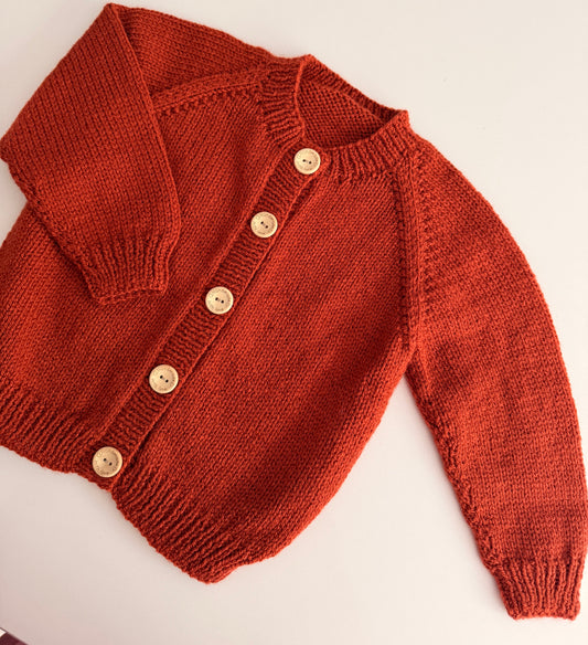 1-2 years copper cardigan