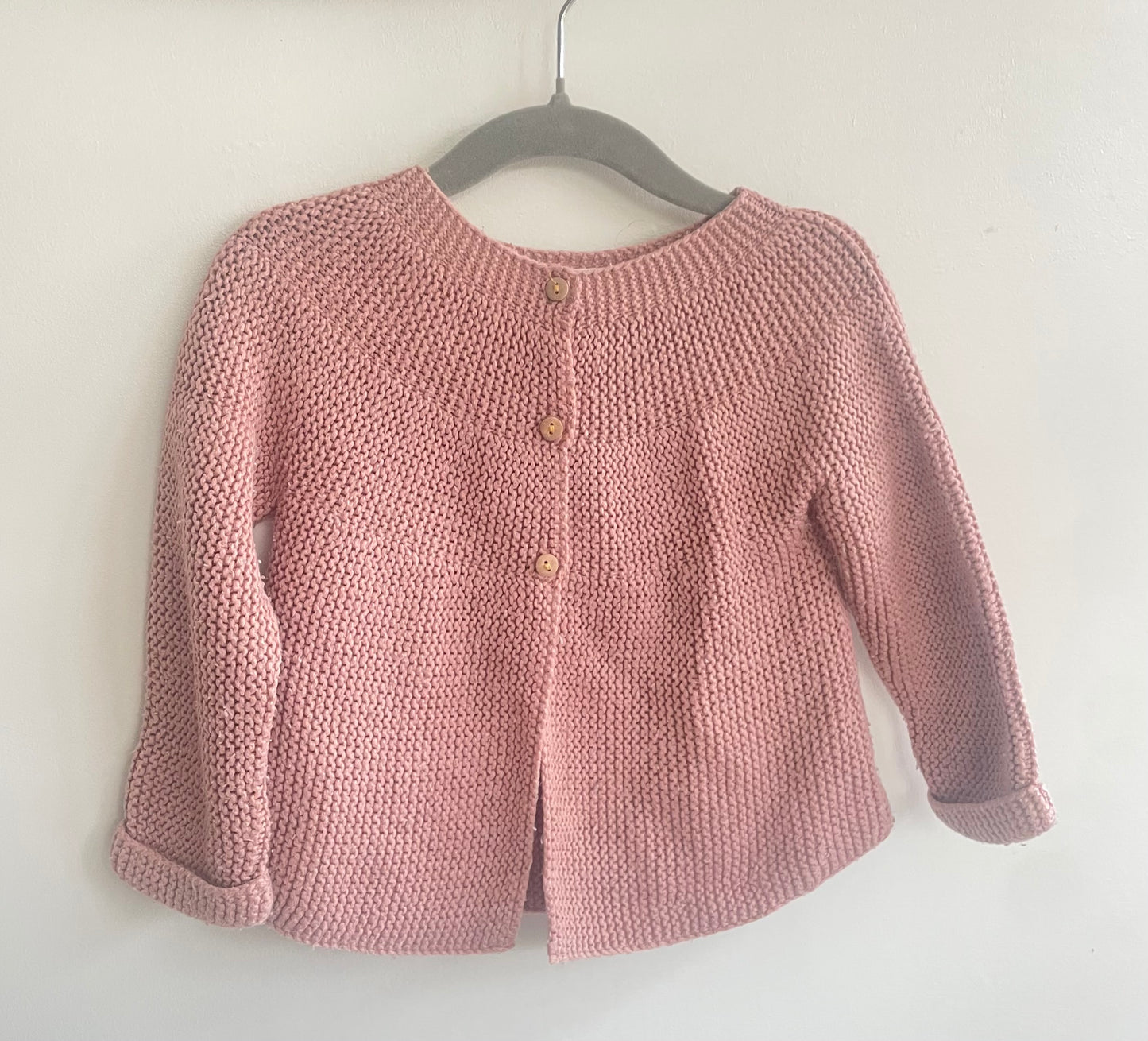 9-12 months zara dusky pink cardigan