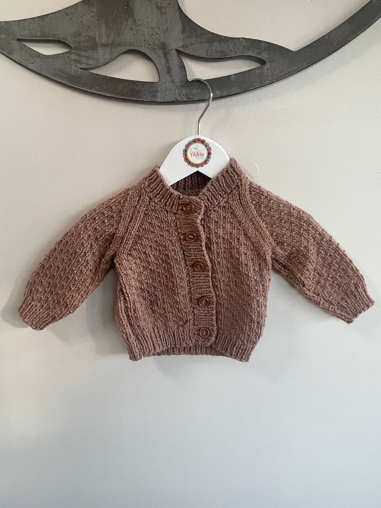 3-6 months mocha Cardigan