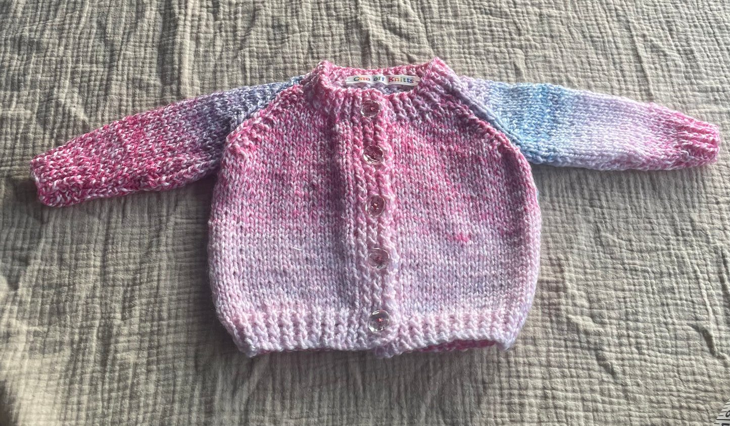 0-1m rainbow cardigan