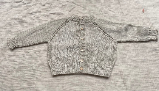 3-6m parchment cardigan