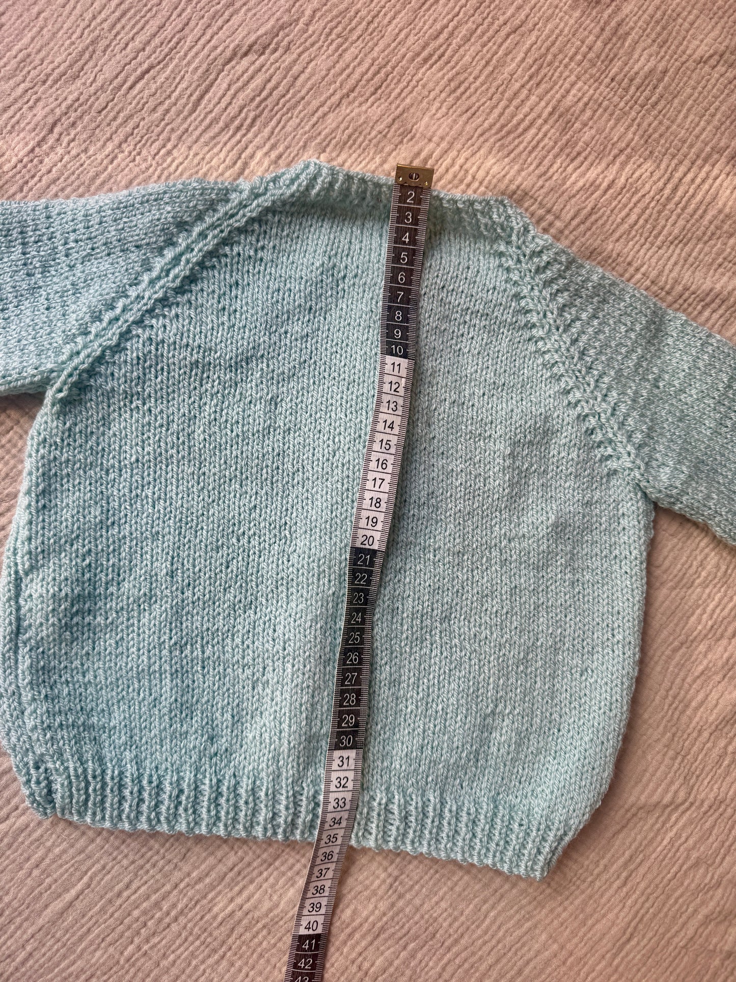1-2 years duck egg blue cardigan