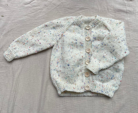 1-2 years cream fleck cardigan