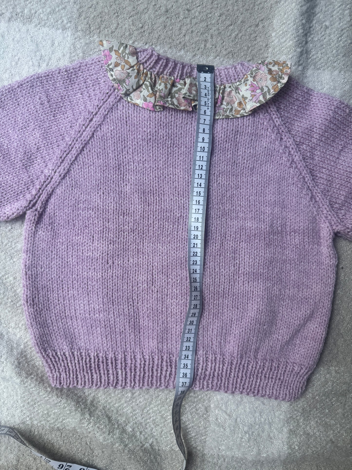 2-3 mauve cardigan with liberty collar