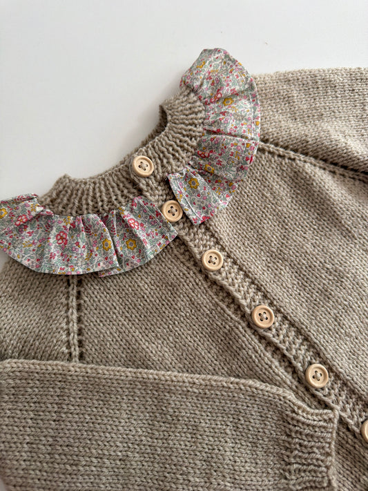9-15m parchment cardigan