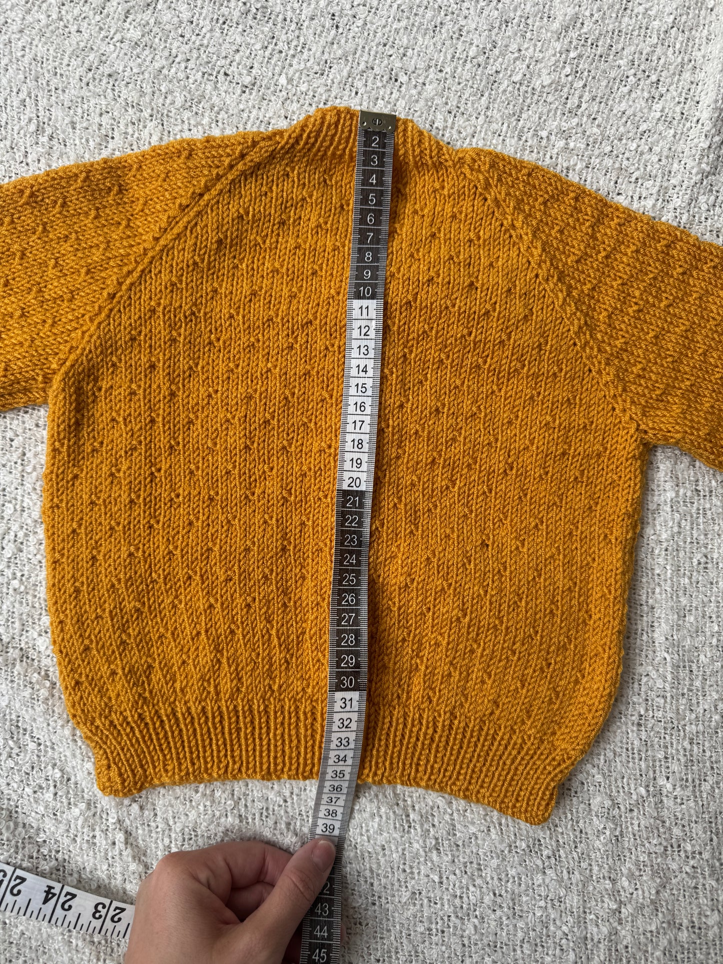 1-2 years gold pocket cardigan