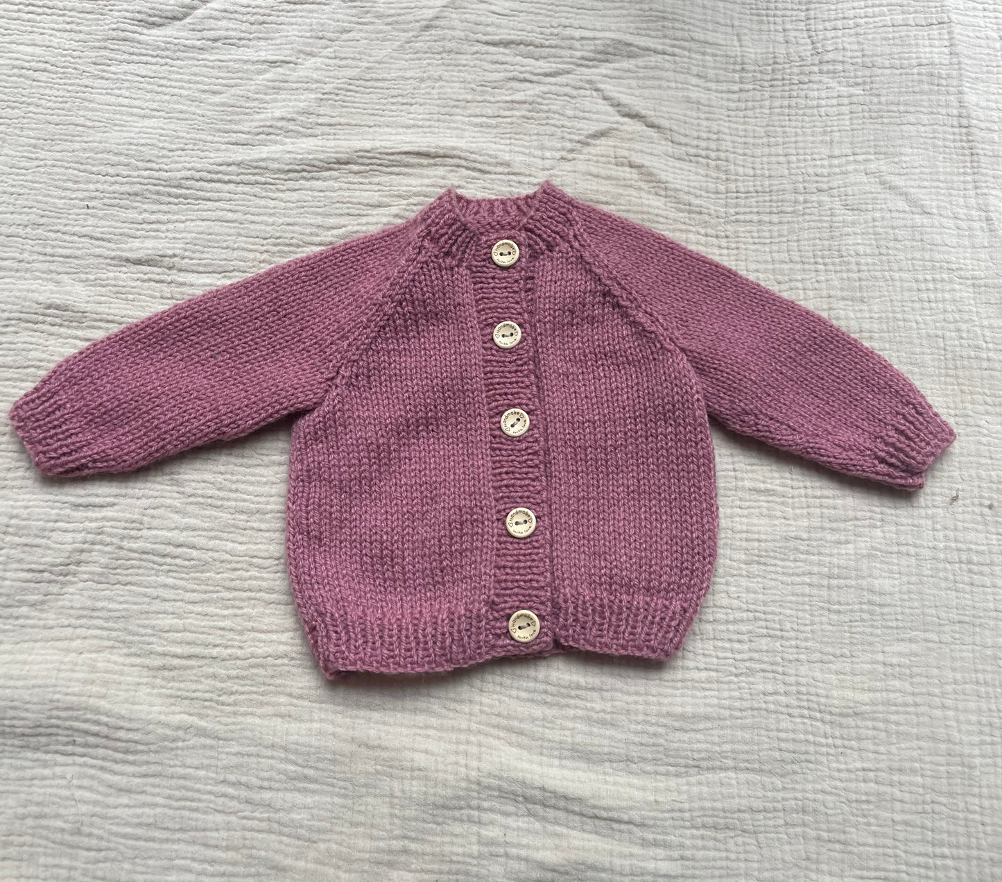 0-3m cinder rose cardigan