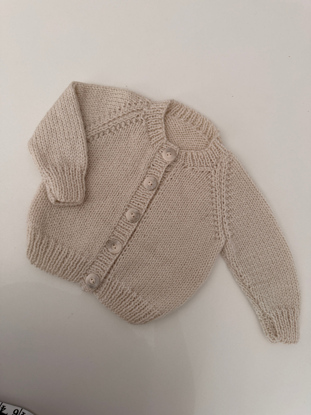 3-6m cream cardigan