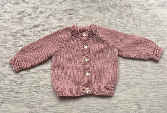 3-6m clay cardigan