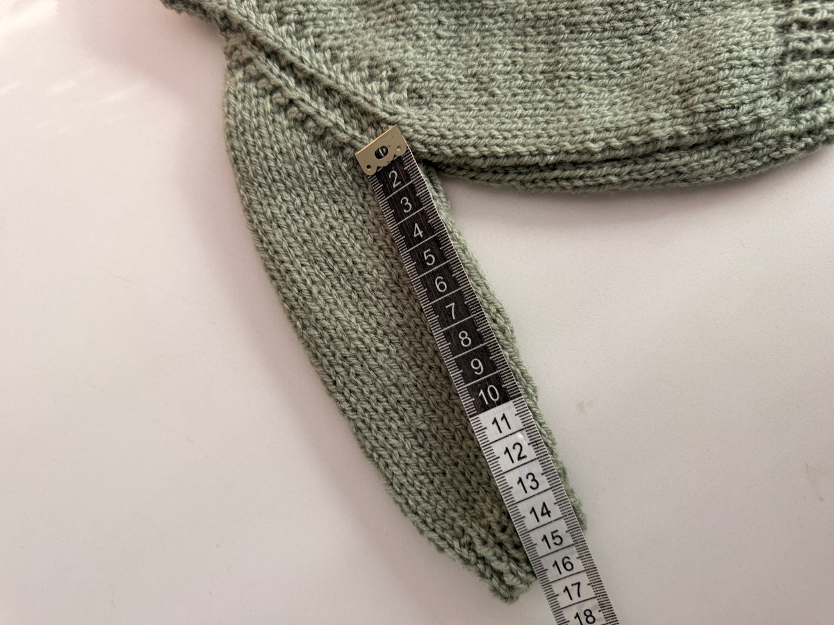 0-3m pale sage cardigan