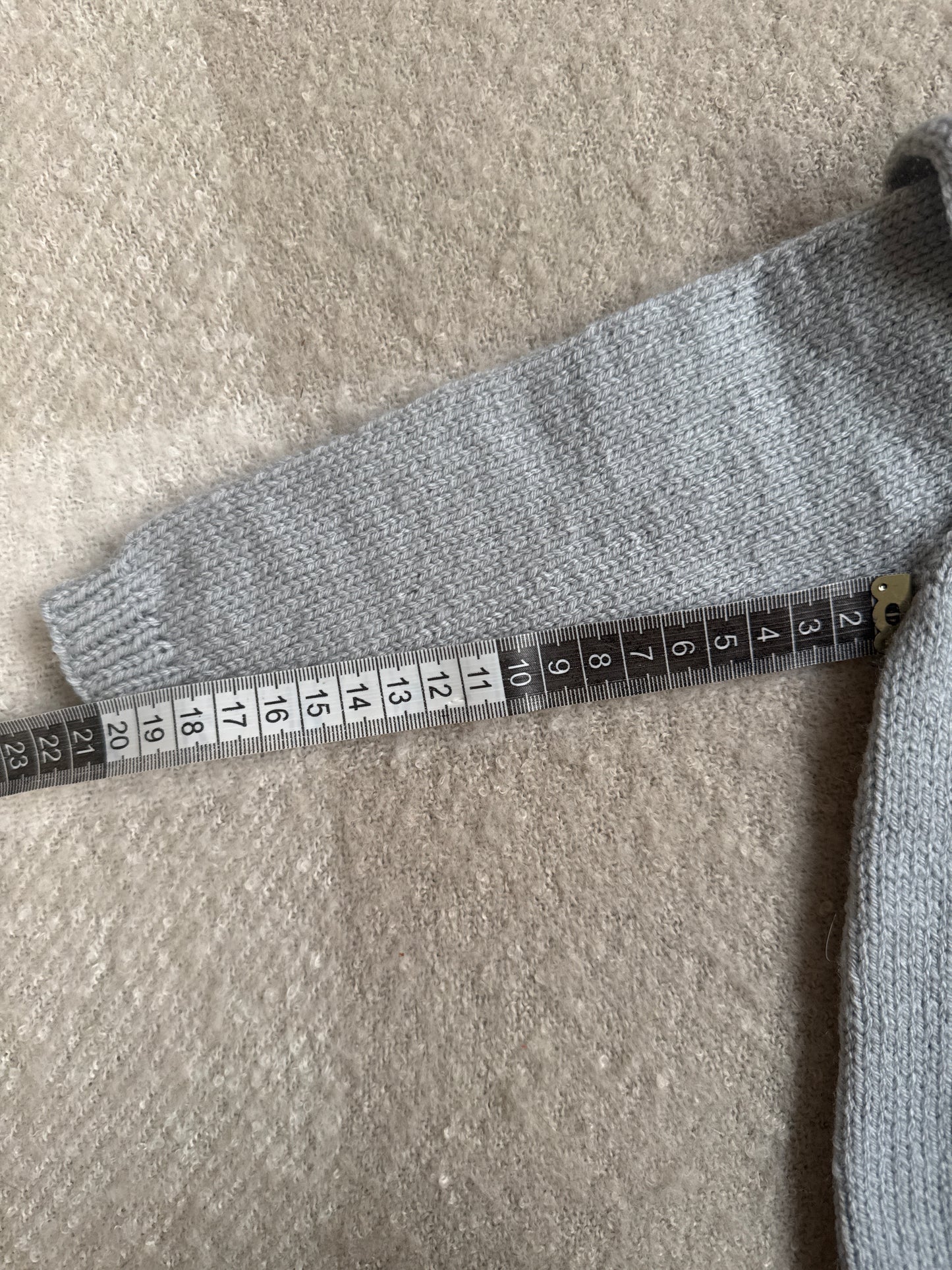 6-12months grey collar cardigan