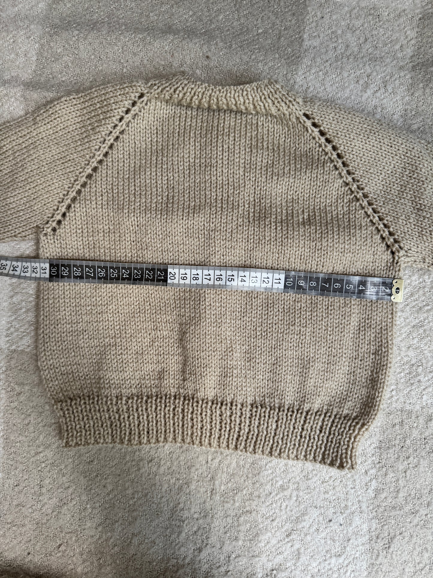 9-15m parchment  cardigan