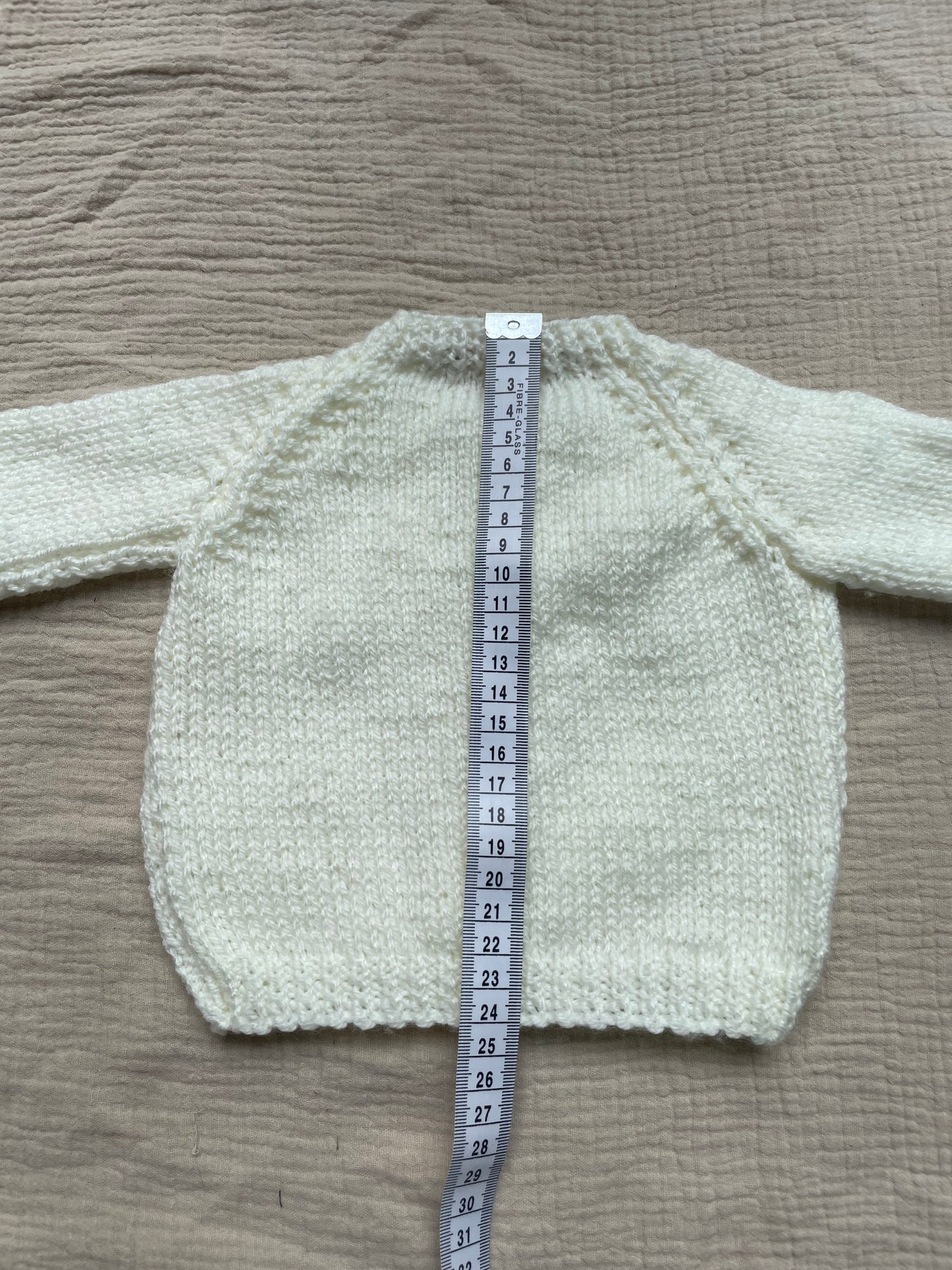 0-3m warm cream cardigan