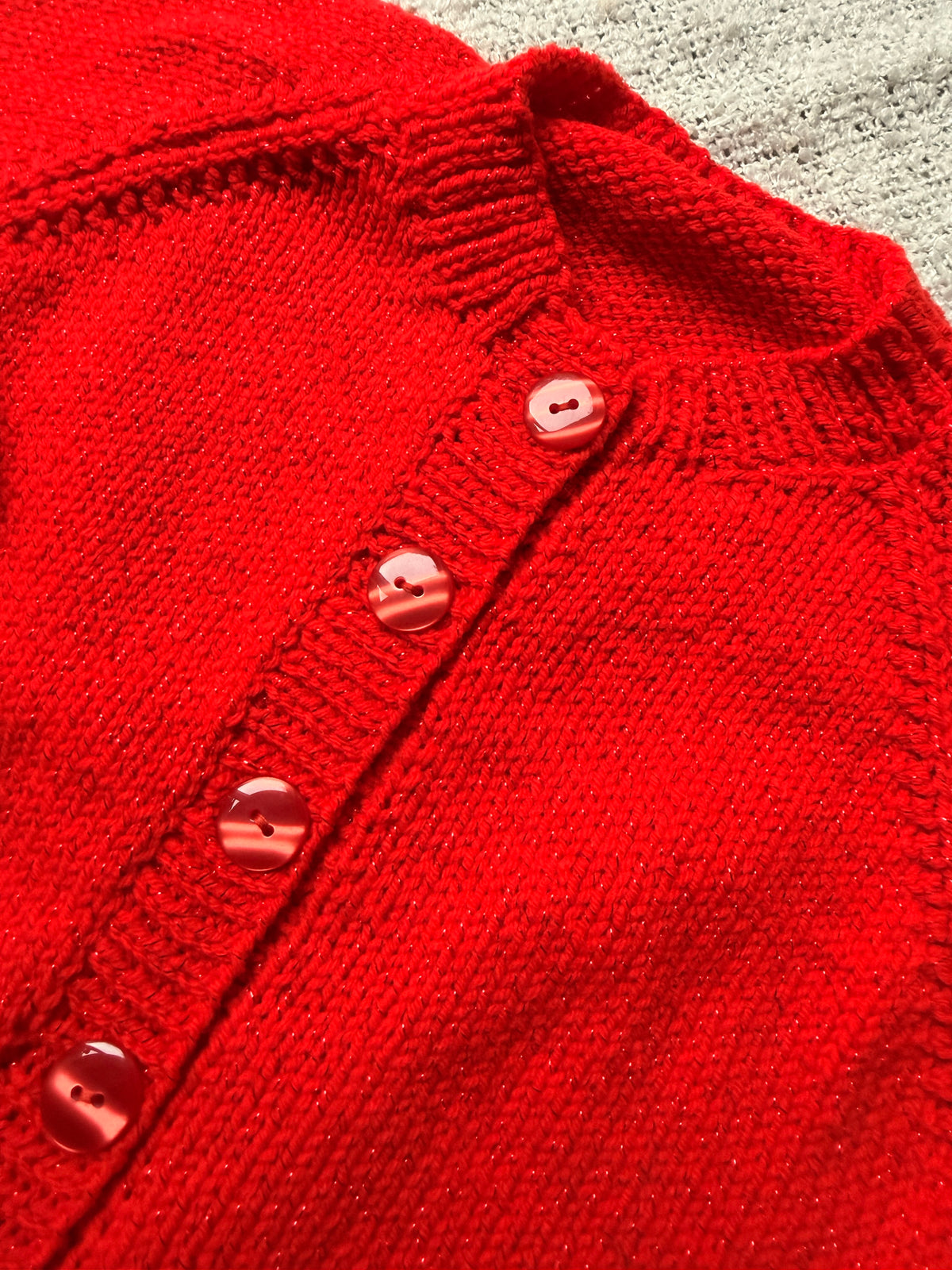 2-3 years red glitter cardigan
