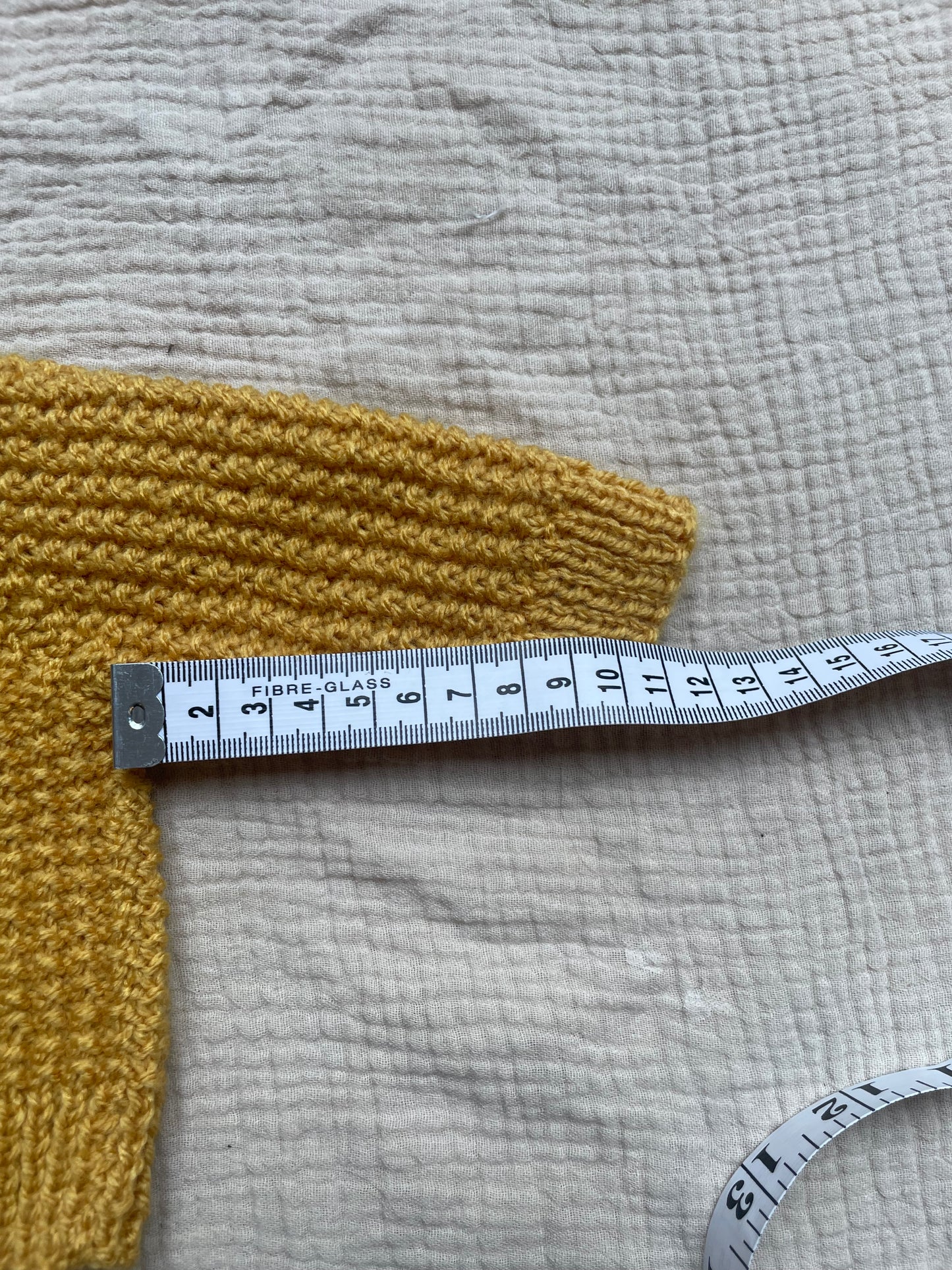 Newborn mustard cardigan with hat