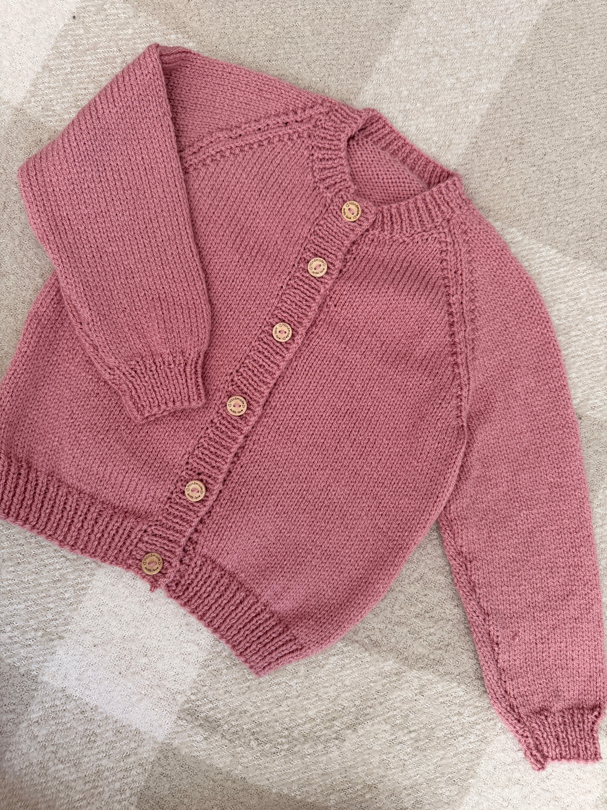 2-3 years pale rose cardigan