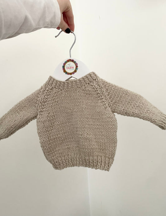 Newborn parchment jumper