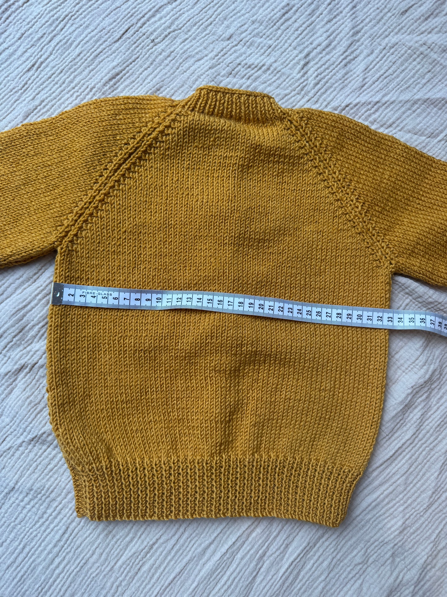 2-4 years mustard with liberty collar cardigan