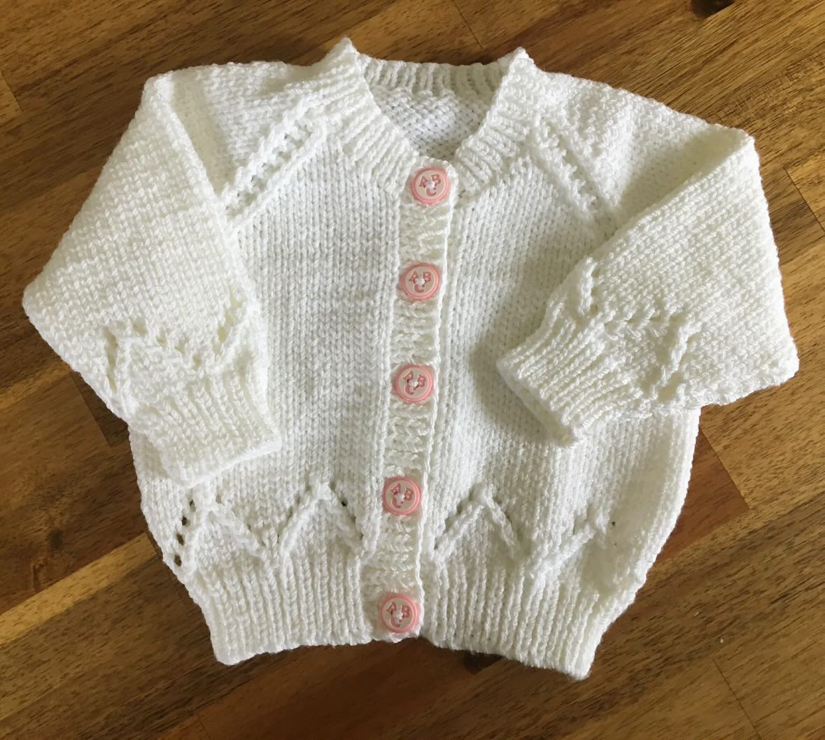 0-3m white cardigan