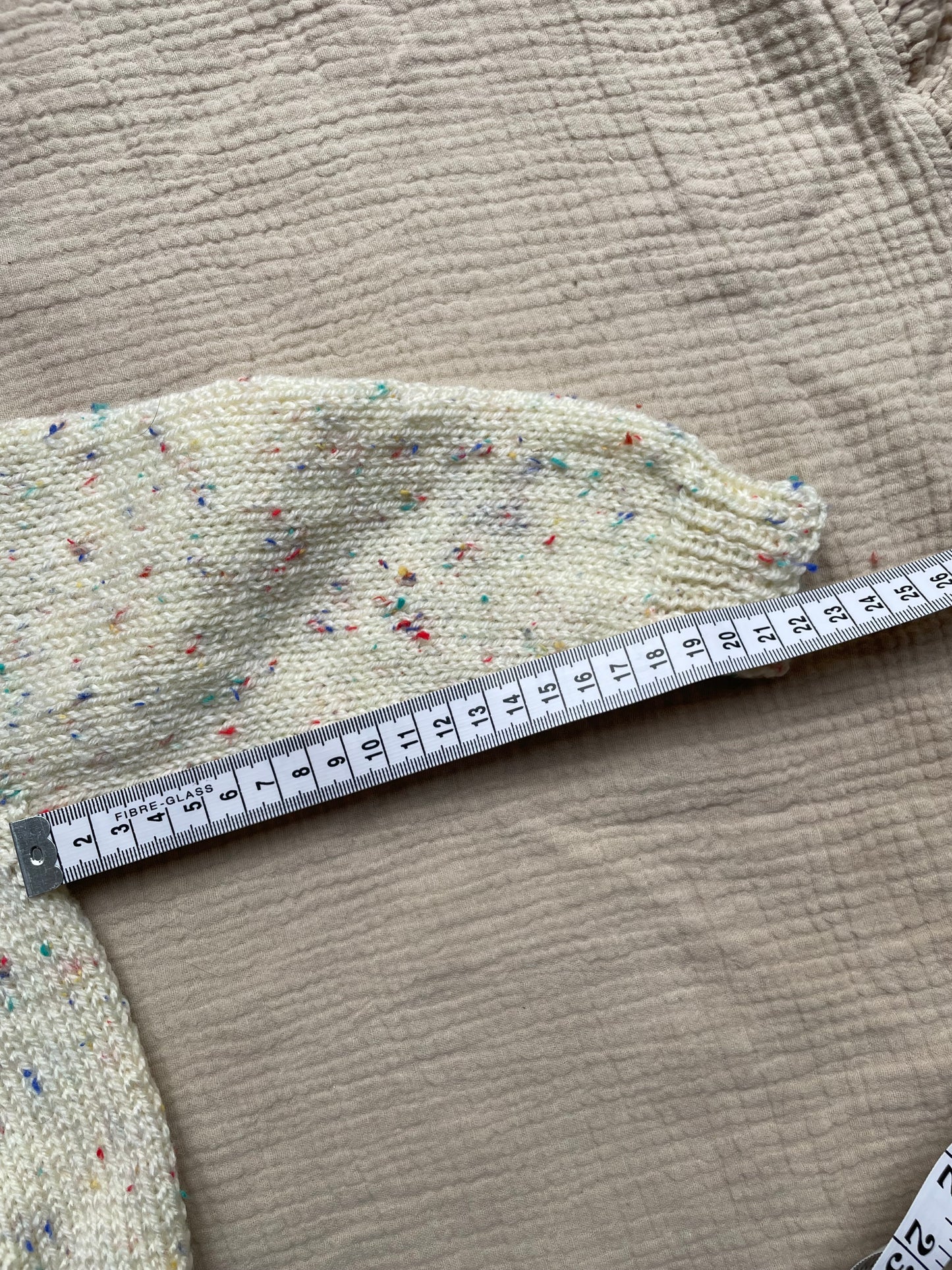 1-2 years cream fleck cardigan