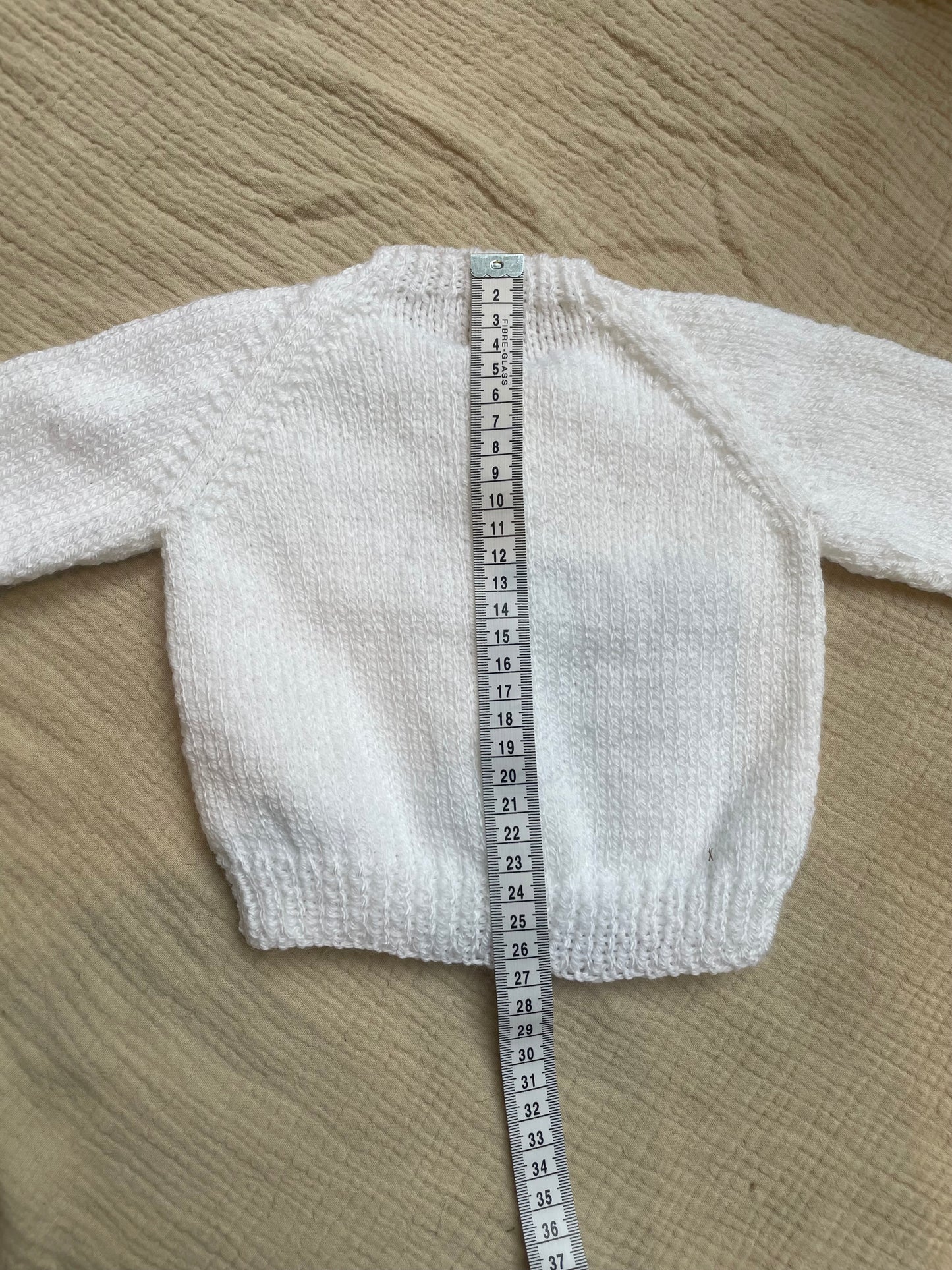 0-3m white cardigan