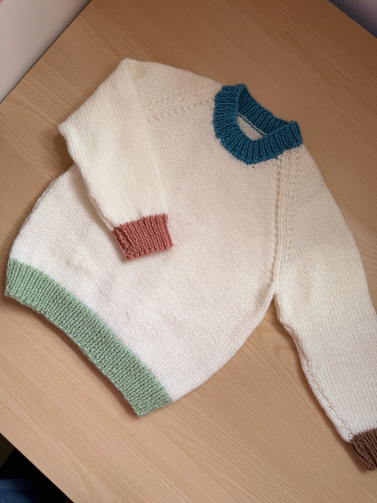 1-2 years colour block jumper