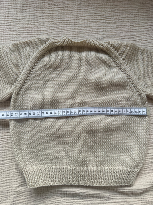 1-2 years parchment cardigan