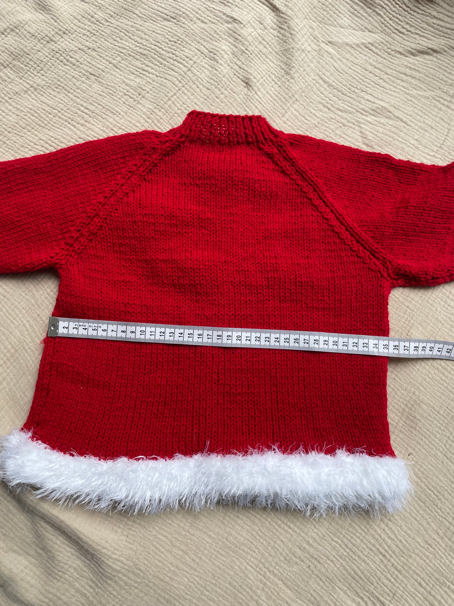 2-3 years red christmas cardigan