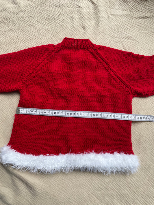 2-3 years red christmas cardigan