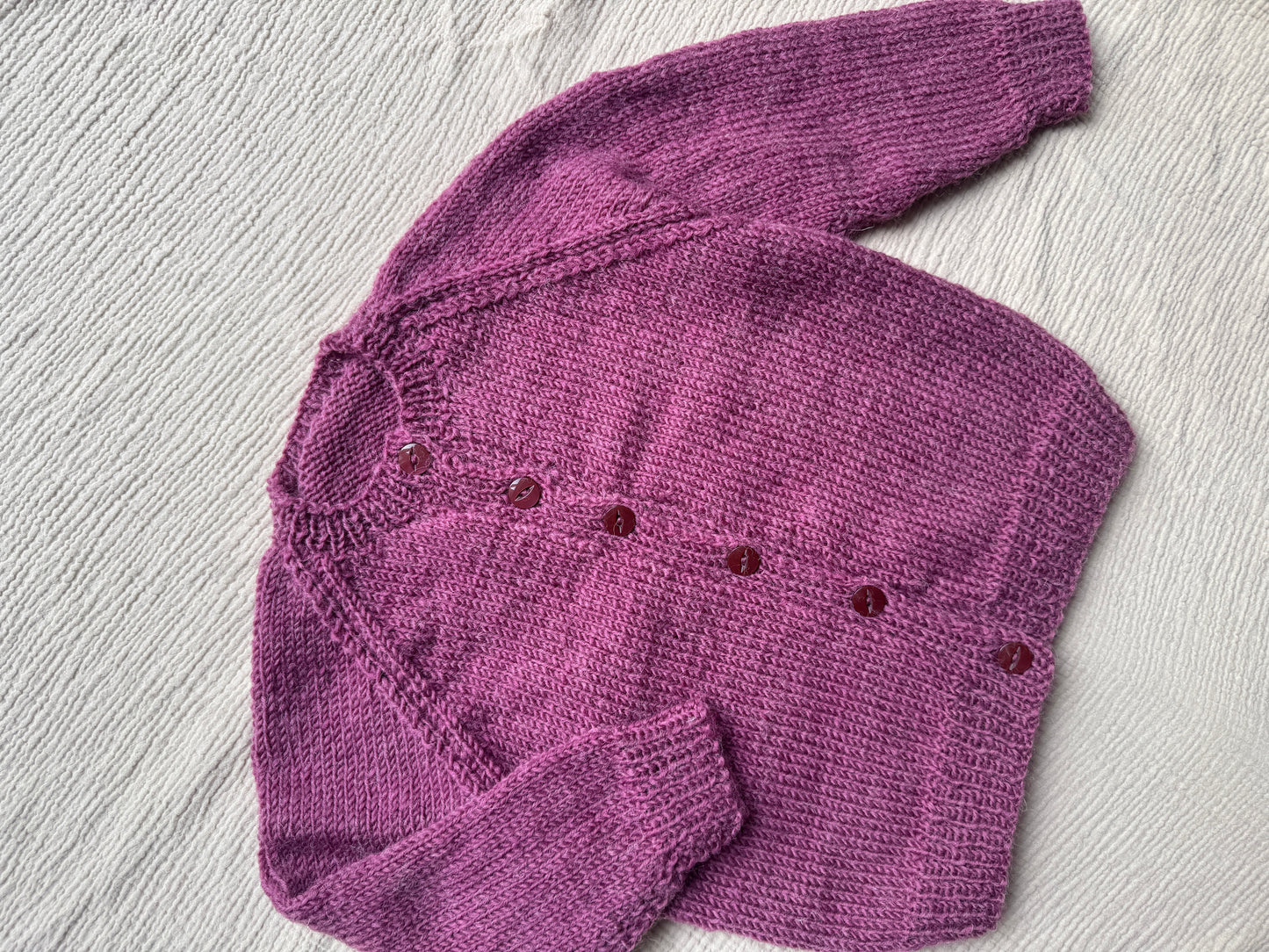 3-4 years light burgundy cardigan