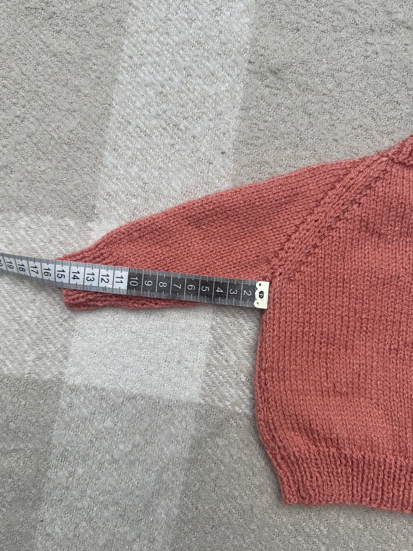 0-3m vintage peach cardigan