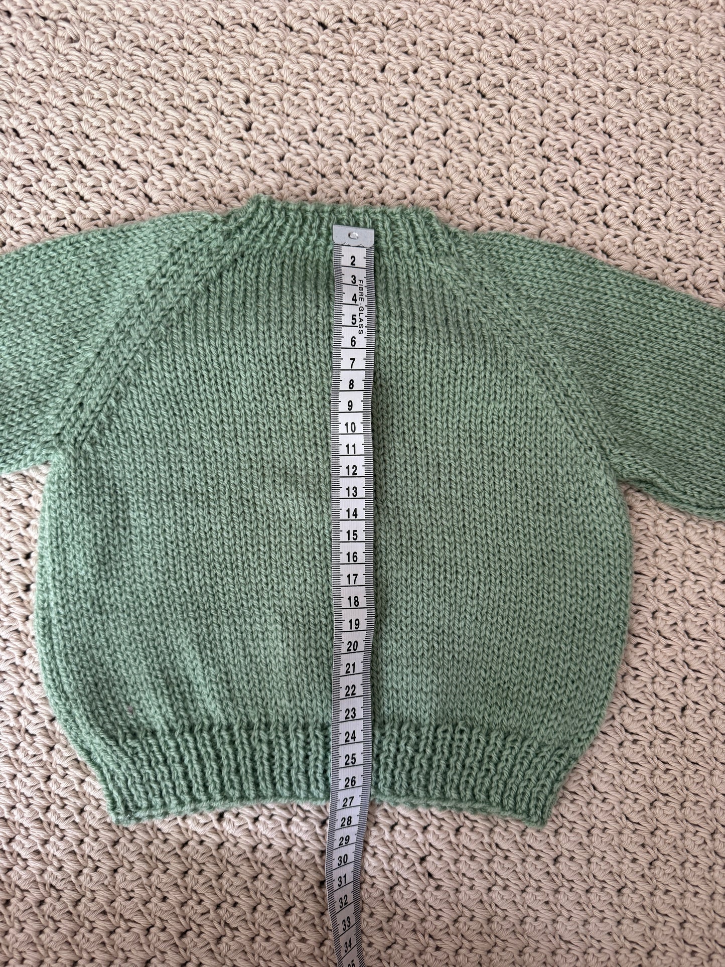 3-6m sage green cardigan