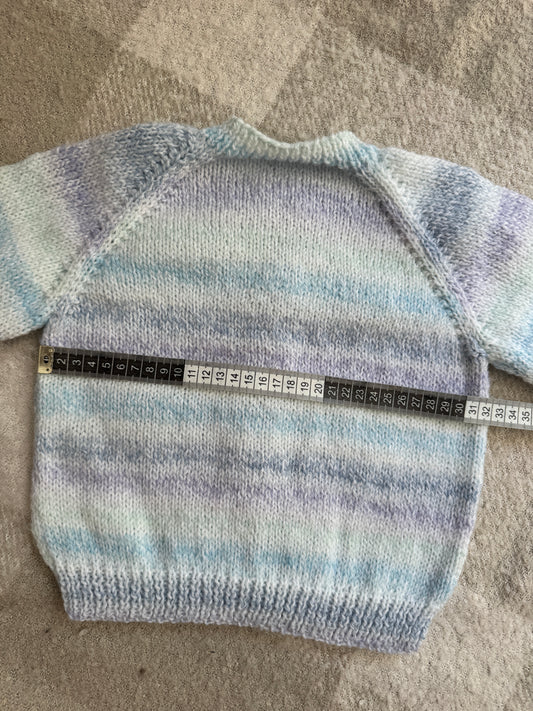 1-2 years blue marble cardigan