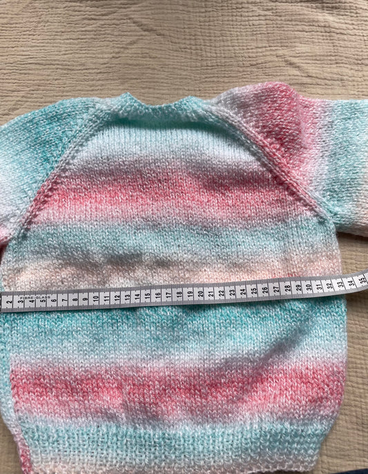 1-2 years rainbow ombré cardigan